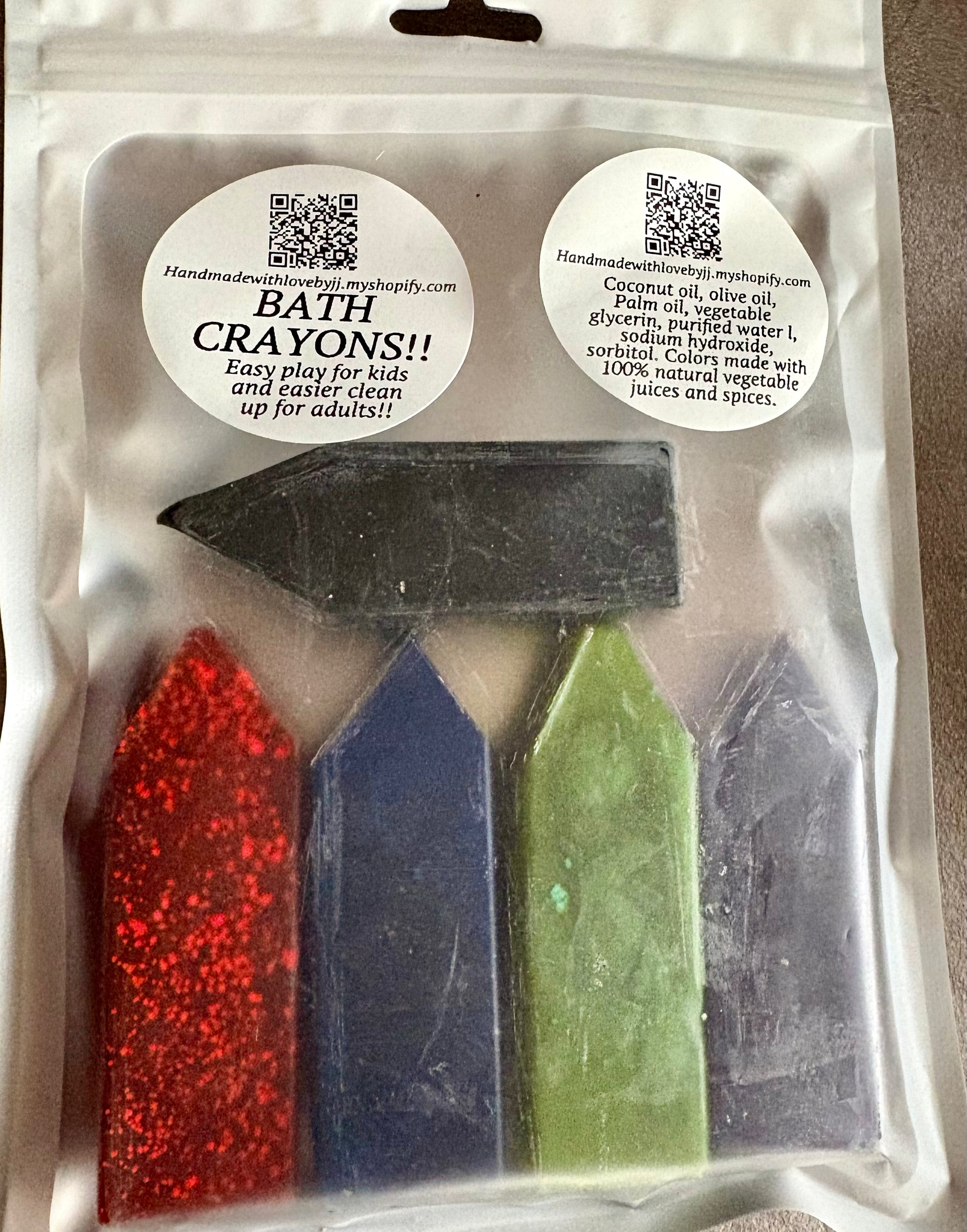 Bath Time Crayons - HandmadewithlovebyJJ