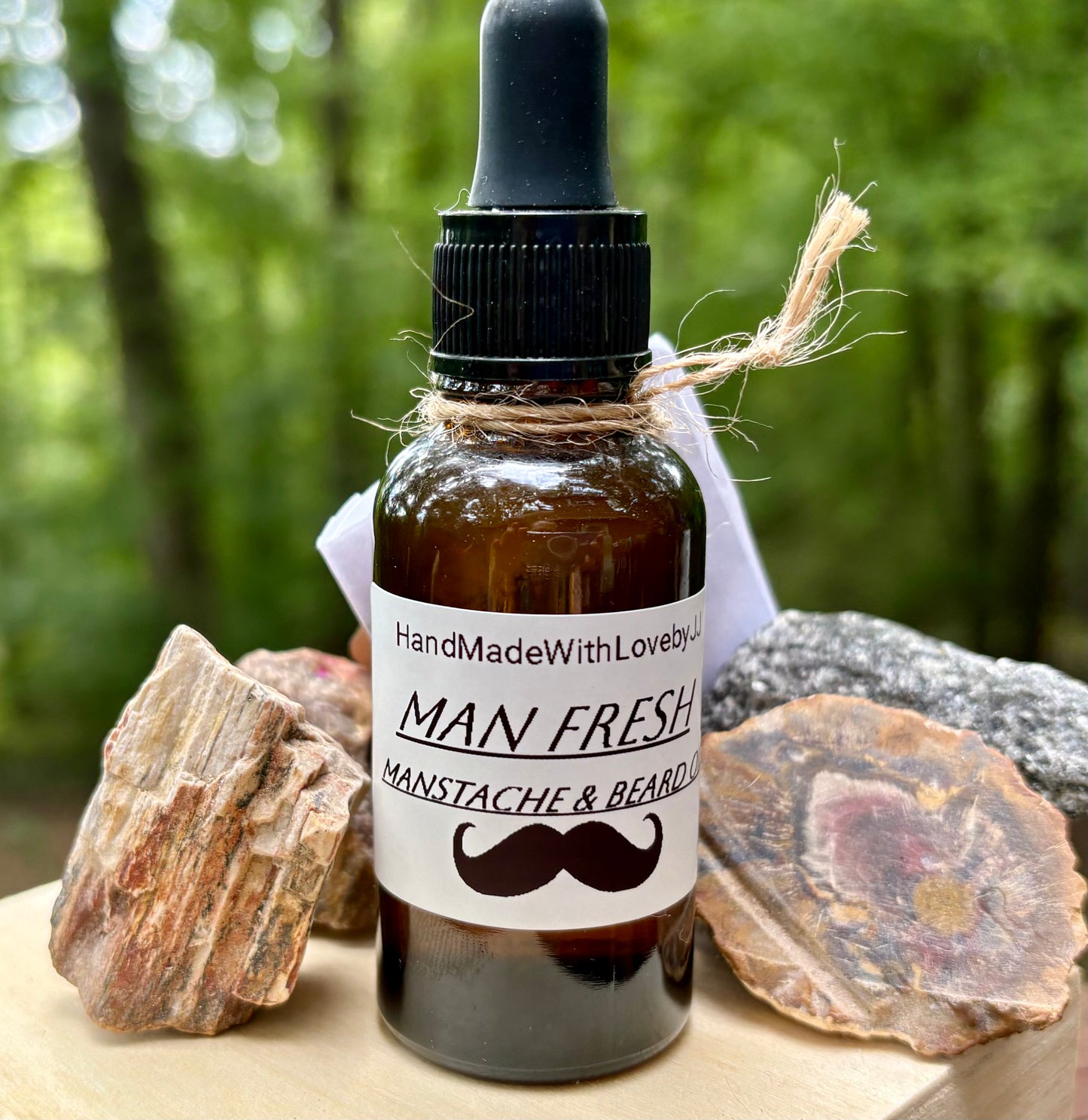 Manstach and Beard Oil - HandmadewithlovebyJJ