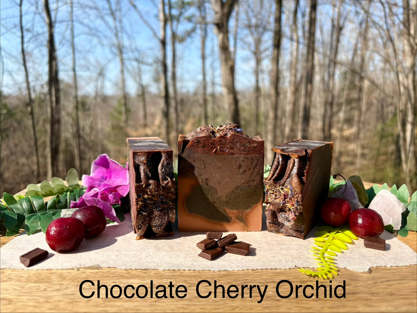 Chocolate Cherry Orchid - HandmadewithlovebyJJ