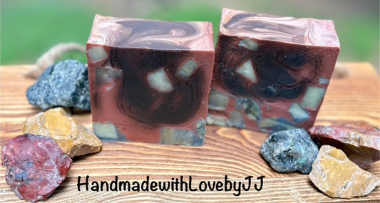 Charcoaled Crystal Amber - HandmadewithlovebyJJ